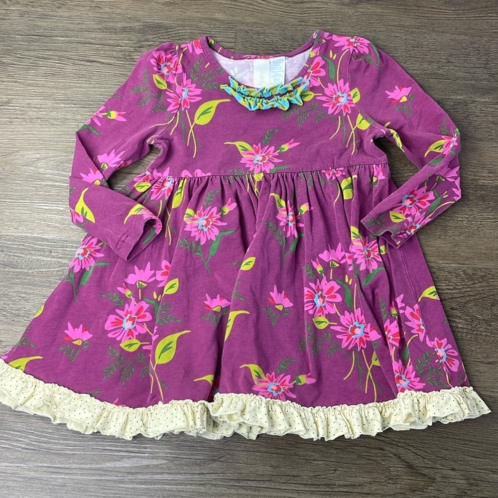 Matilda Jane Floral Blossom Lap Dress Paint by Numbers Girls Size 2